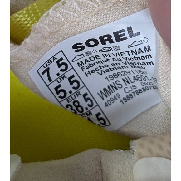 Sorel Women's Sz 7.5 Kinetic Breakthru Tech Lace Fuchsia Fizz Pink Sneaker Shoes - Picture 7 of 8